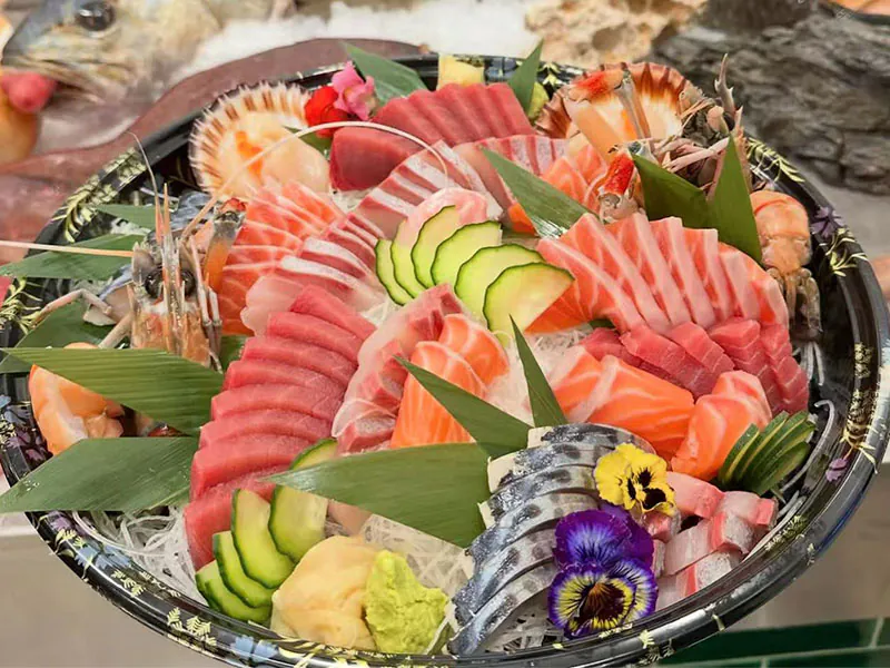 Omakase-style sashimi platter at Suki Station, a Japanese Restaurant in Brooklyn